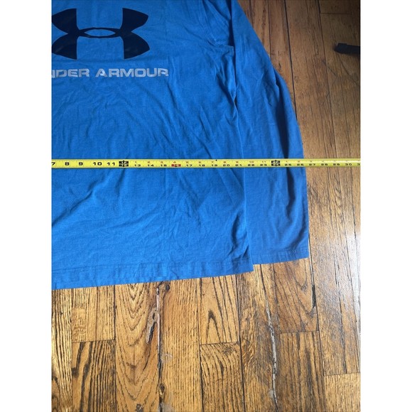 Men’s Large Under Armour Long Sleev T Shirt Blue - Picture 6 of 6